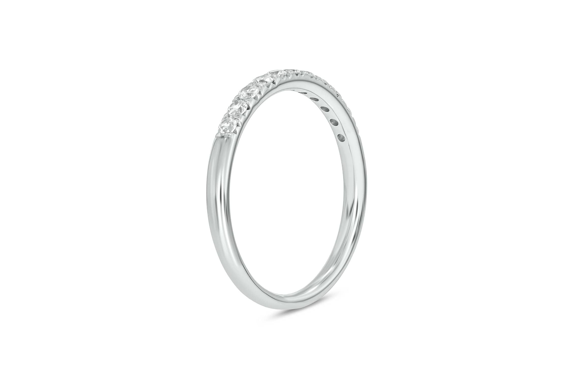 Lab Created 1/3 Carat Lab-Grown Diamond Elegant Anniversary Ring in Sterling Silver