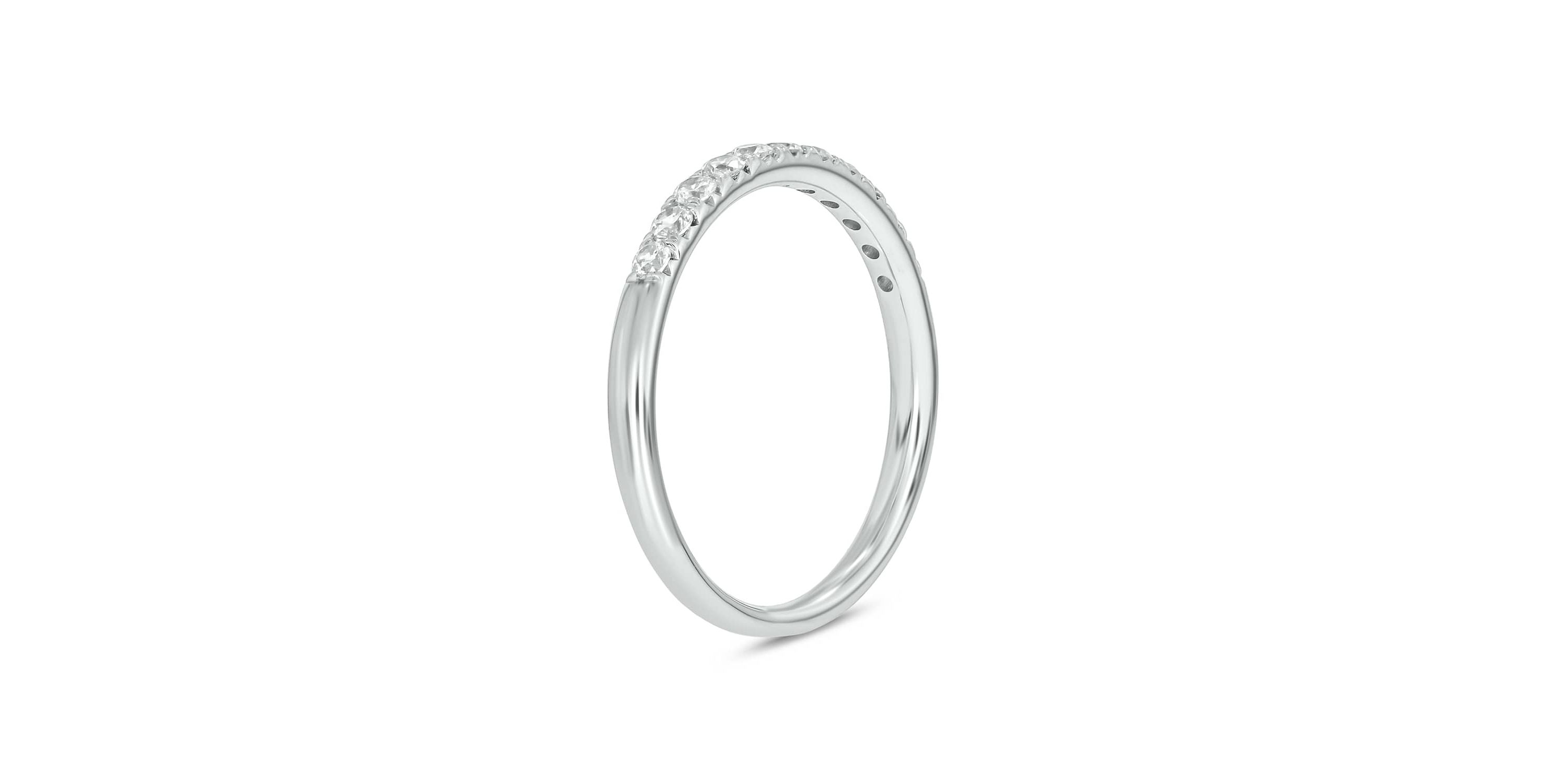 Lab Created 1/3 Carat Lab-Grown Diamond Elegant Anniversary Ring in Sterling Silver