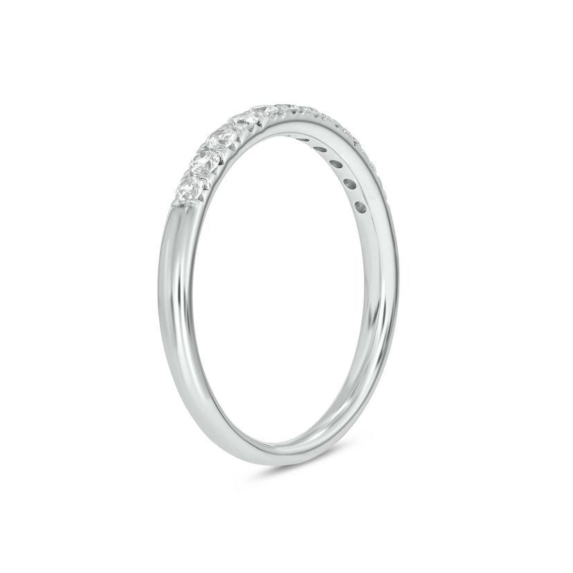 Lab Created 1/3 Carat Lab-Grown Diamond Elegant Anniversary Ring in Sterling Silver