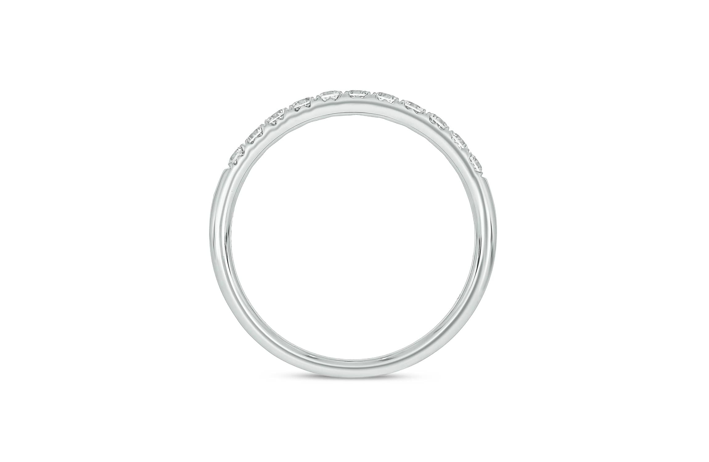 Lab Created 1/3 Carat Lab-Grown Diamond Elegant Anniversary Ring in Sterling Silver