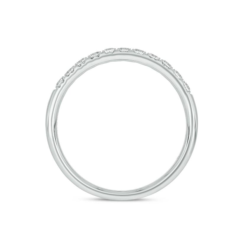Lab Created 1/3 Carat Lab-Grown Diamond Elegant Anniversary Ring in Sterling Silver