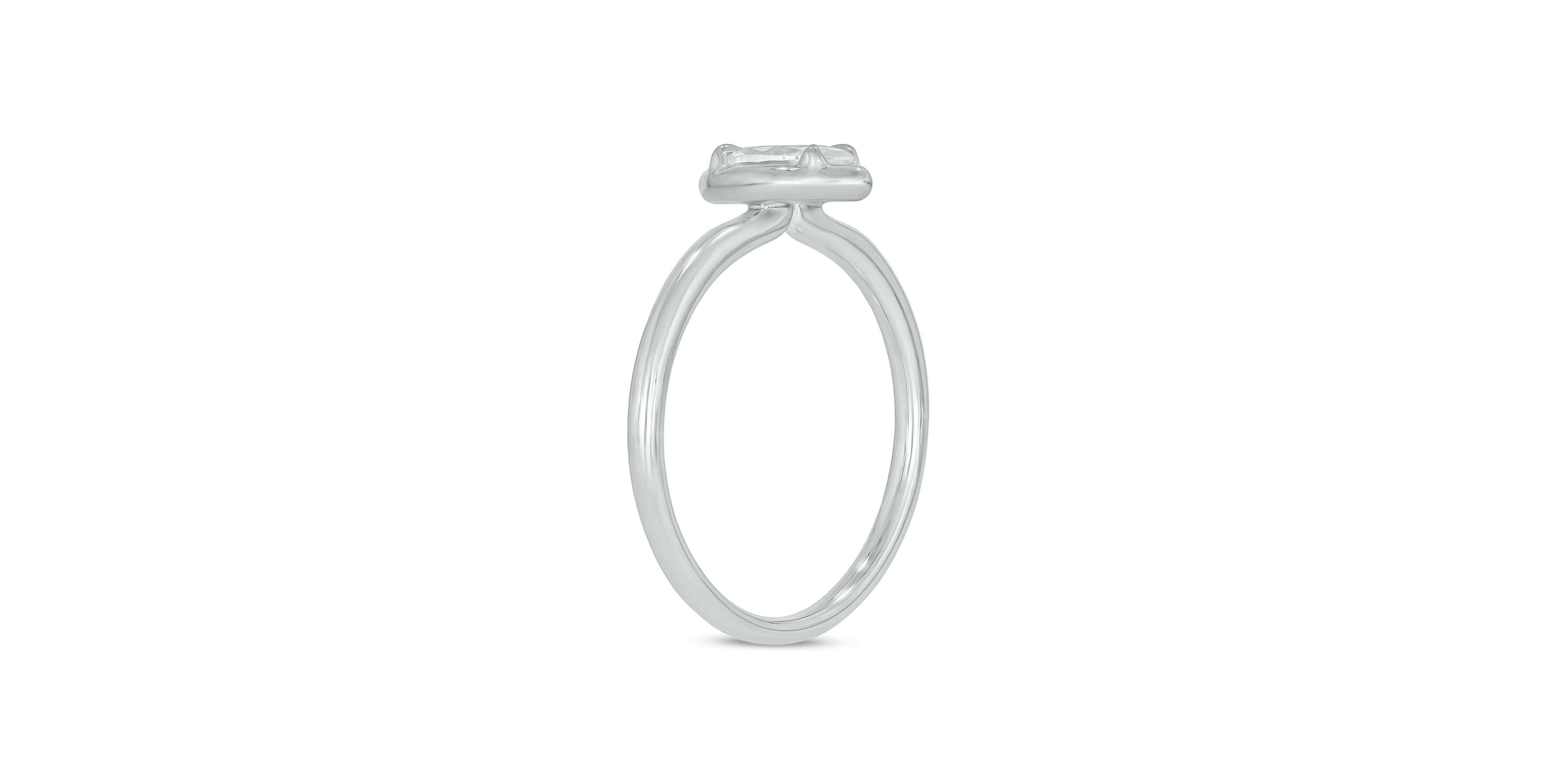 Lab Created 1/3 Carat Lab-Grown Diamond Marquise Solitaire Ring in Sterling Silver