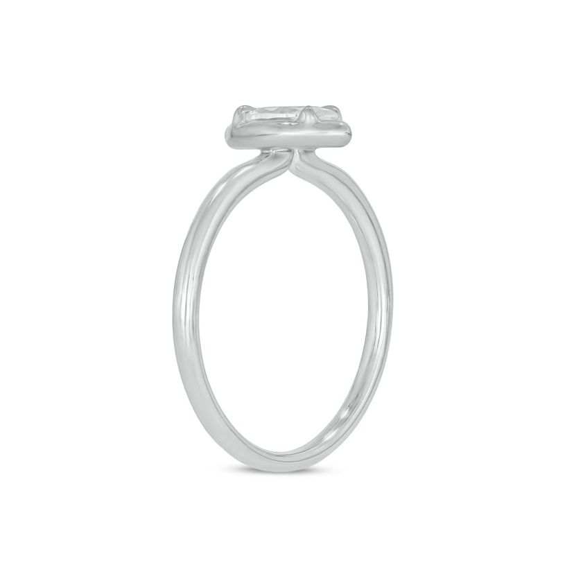 Lab Created 1/3 Carat Lab-Grown Diamond Marquise Solitaire Ring in Sterling Silver