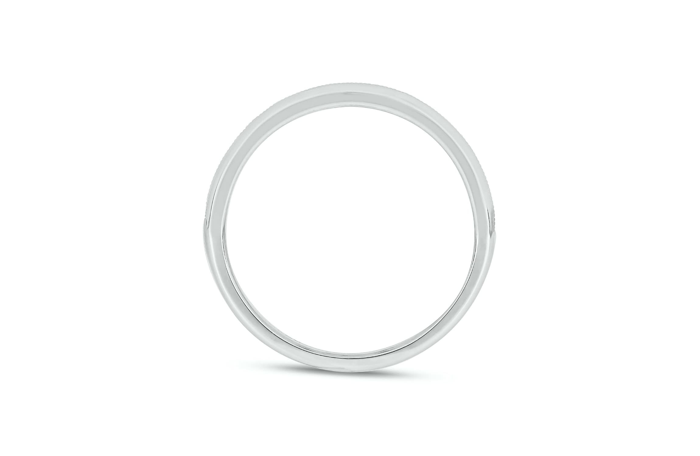 Lab Created 1/4 Carat Lab-Grown Diamond Channel Band  Anniversary Ring in Sterling Silver