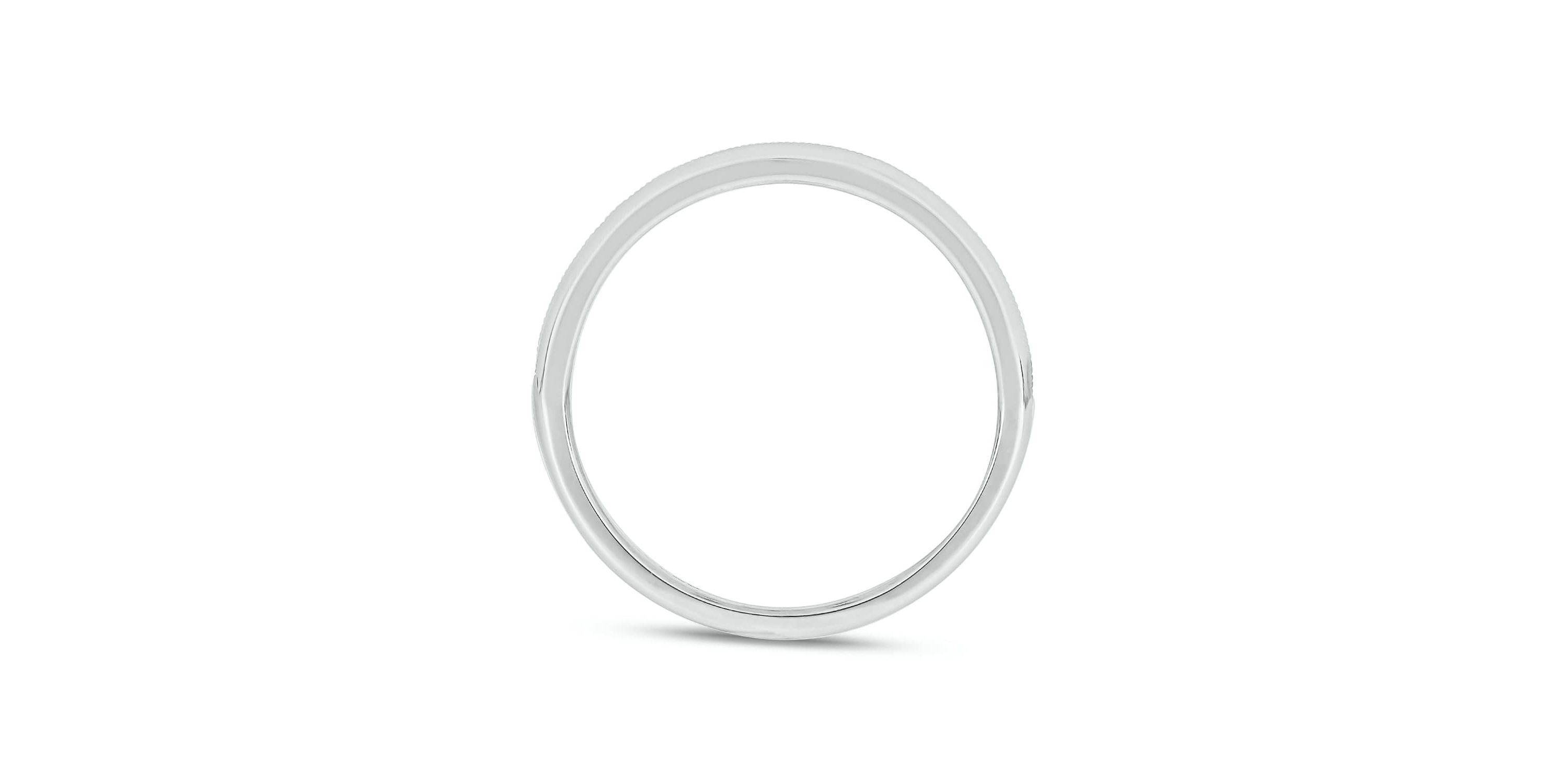 Lab Created 1/4 Carat Lab-Grown Diamond Channel Band  Anniversary Ring in Sterling Silver
