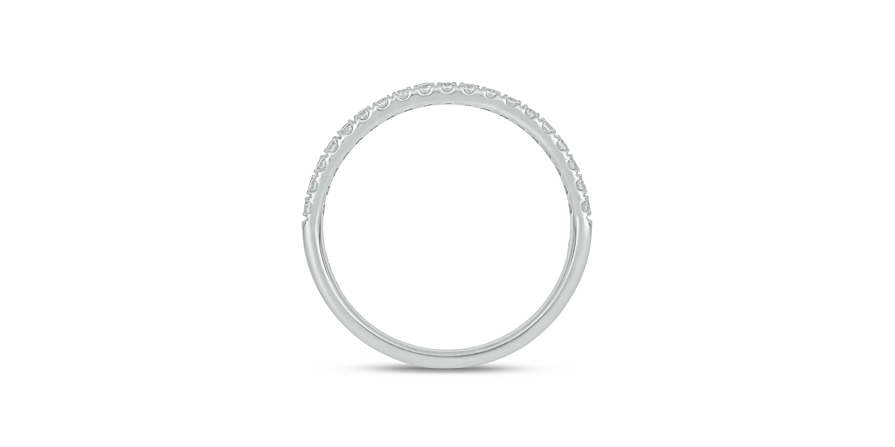 Lab Created 1/2 Carat Lab-Grown Dazzling Two-Row Diamond Anniversary Ring in Sterling Silver