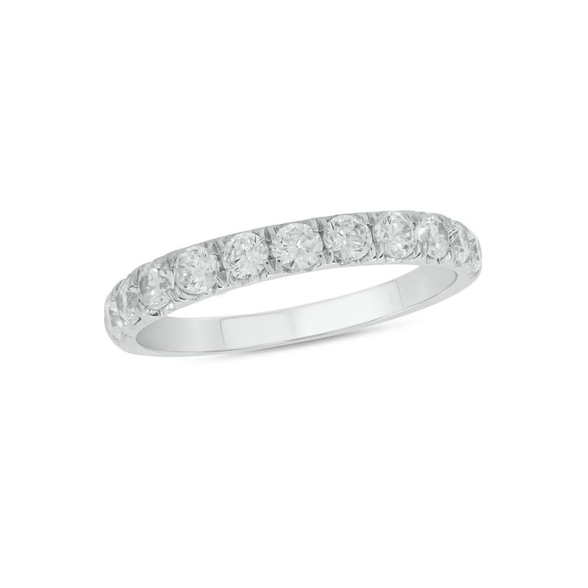 Lab Created 1 Carat Lab-Grown Diamond Anniversary Ring in Sterling Silver