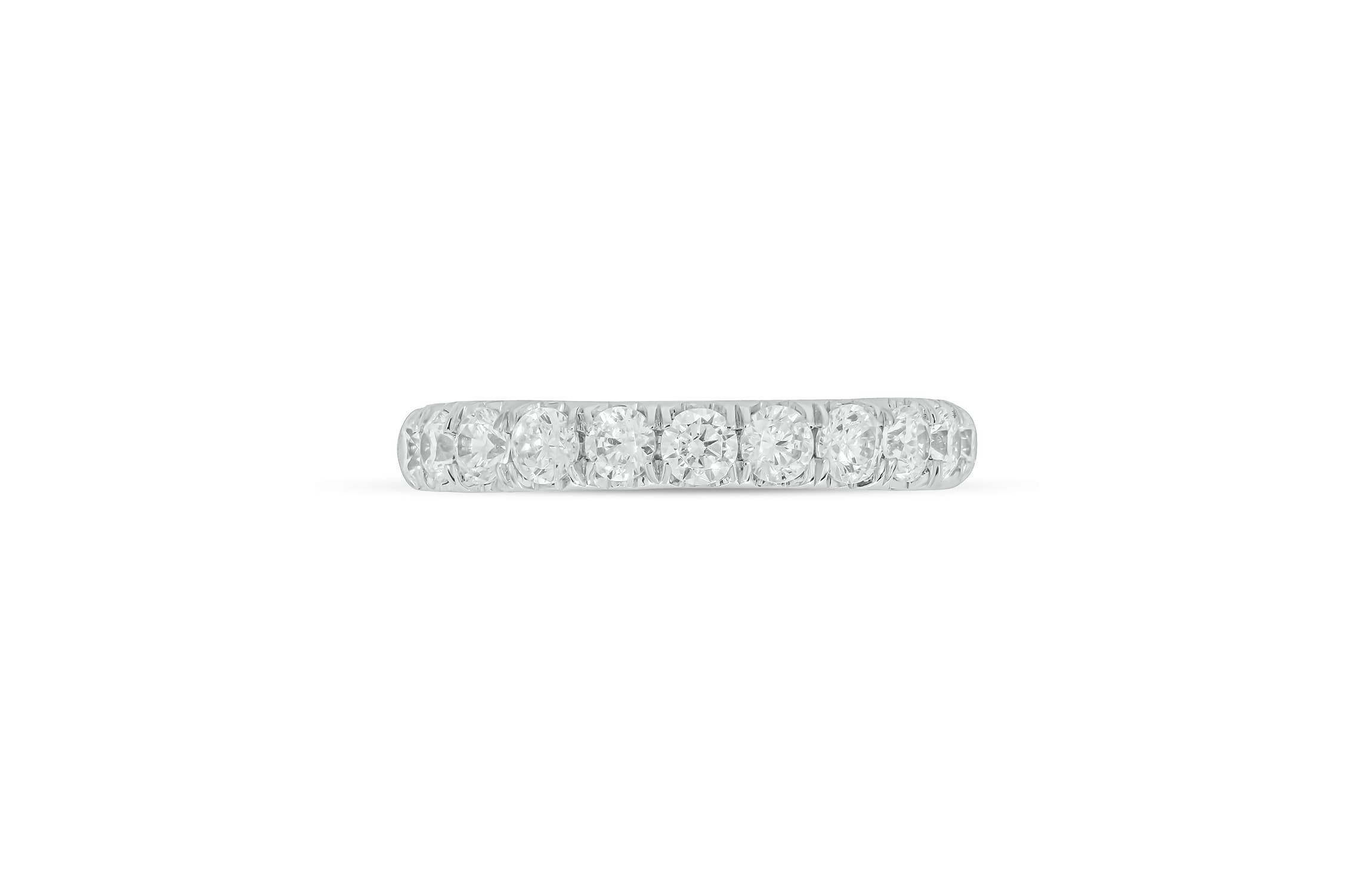 Lab Created 1 Carat Lab-Grown Diamond Anniversary Ring in Sterling Silver