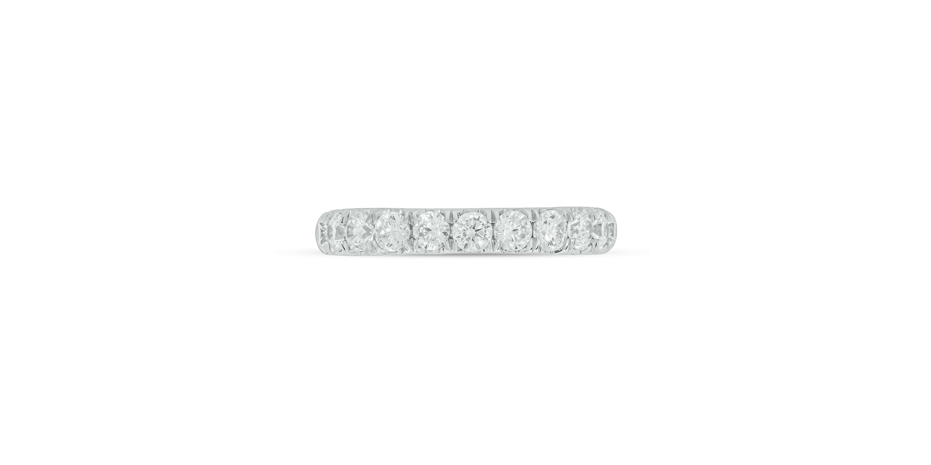 Lab Created 1 Carat Lab-Grown Diamond Anniversary Ring in Sterling Silver