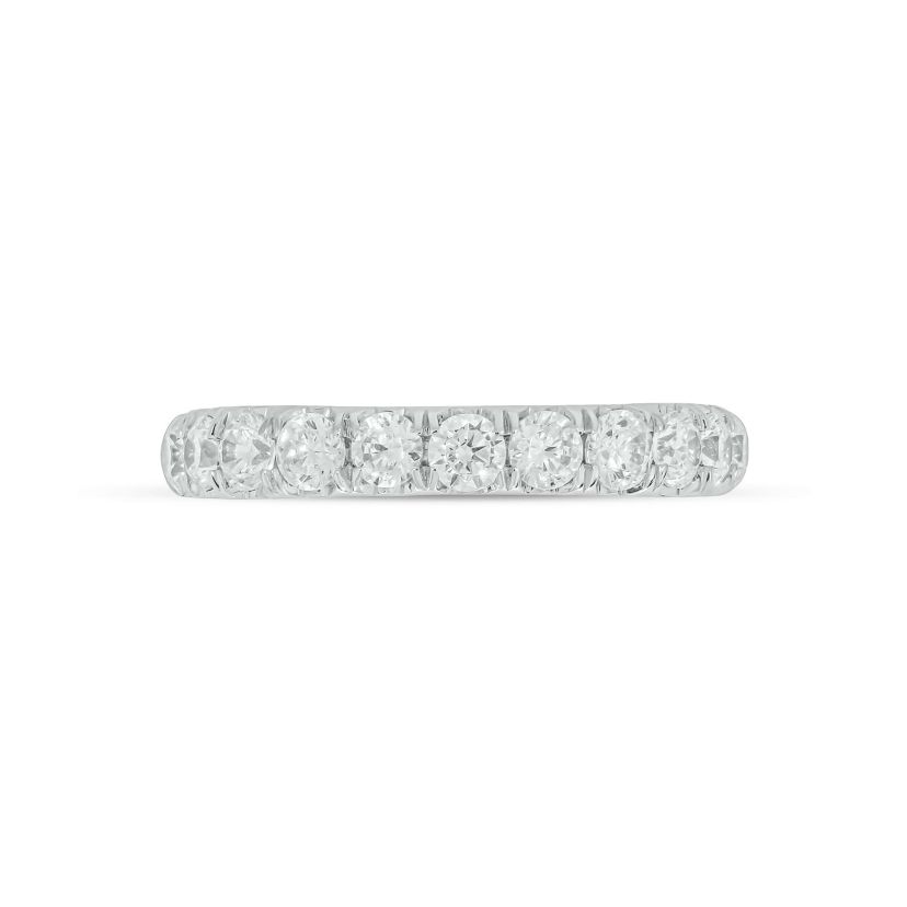 Lab Created 1 Carat Lab-Grown Diamond Anniversary Ring in Sterling Silver