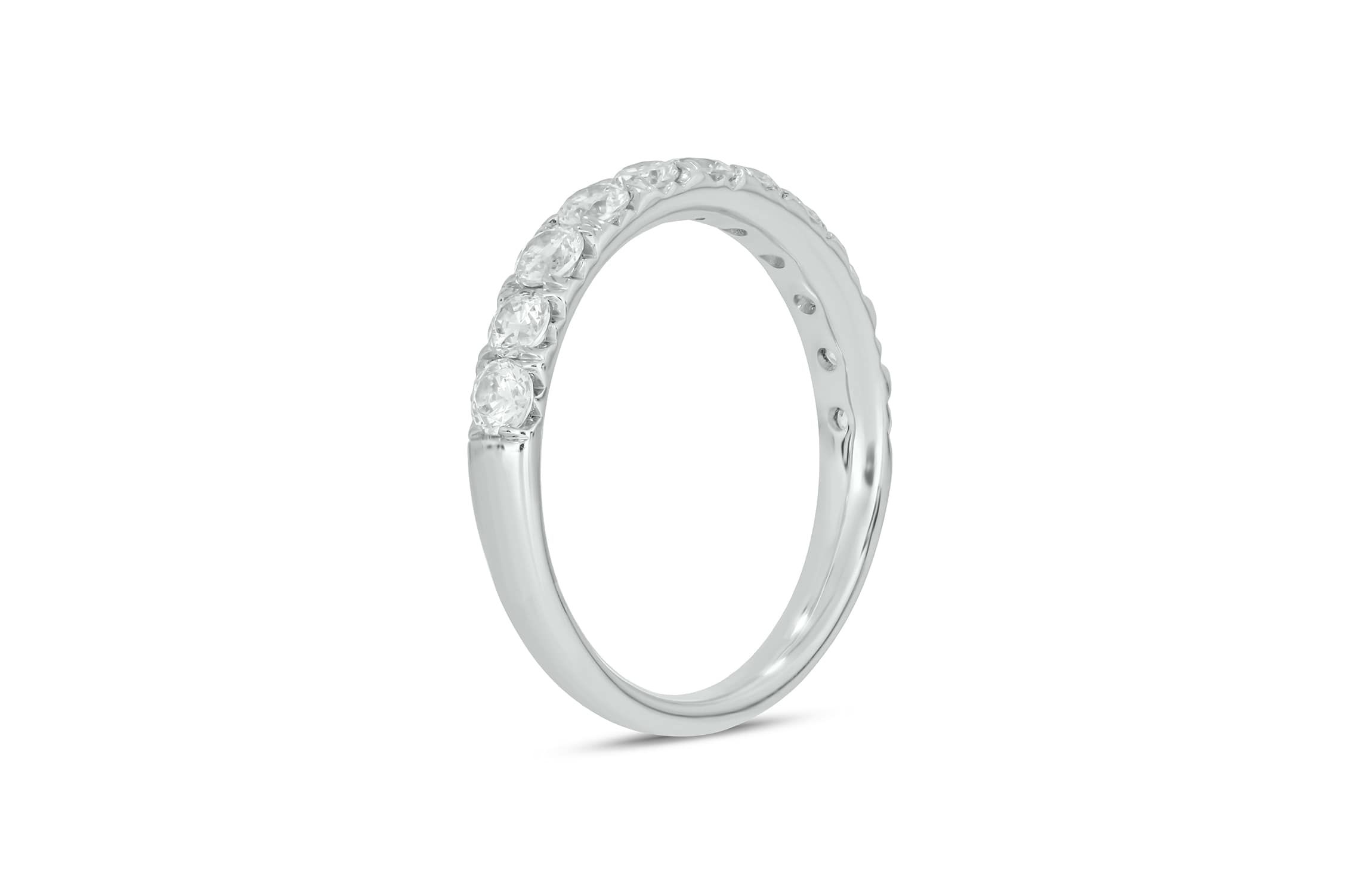 Lab Created 1 Carat Lab-Grown Diamond Anniversary Ring in Sterling Silver