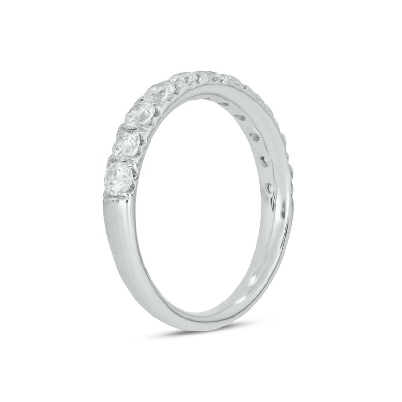 Lab Created 1 Carat Lab-Grown Diamond Anniversary Ring in Sterling Silver