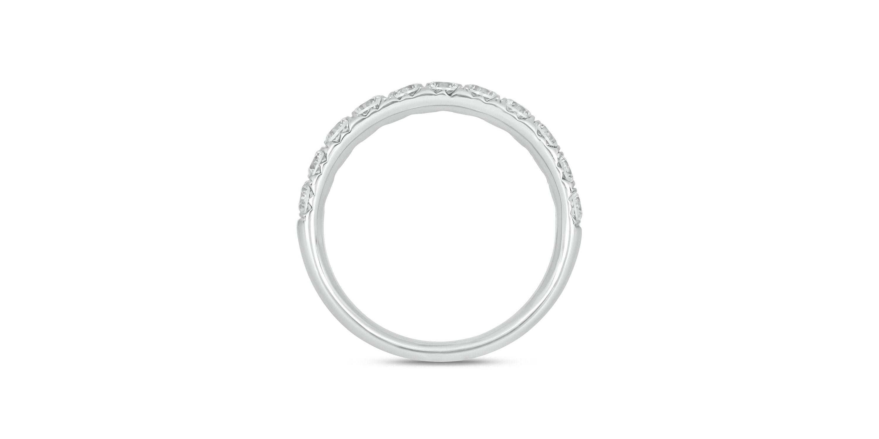 Lab Created 1 Carat Lab-Grown Diamond Anniversary Ring in Sterling Silver
