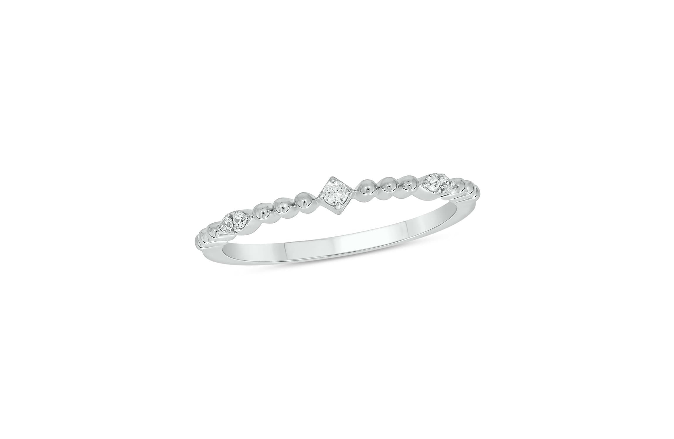 Lab Created Diamond Accent  Lab-Grown Diamond Anniversary Ring in Sterling Silver