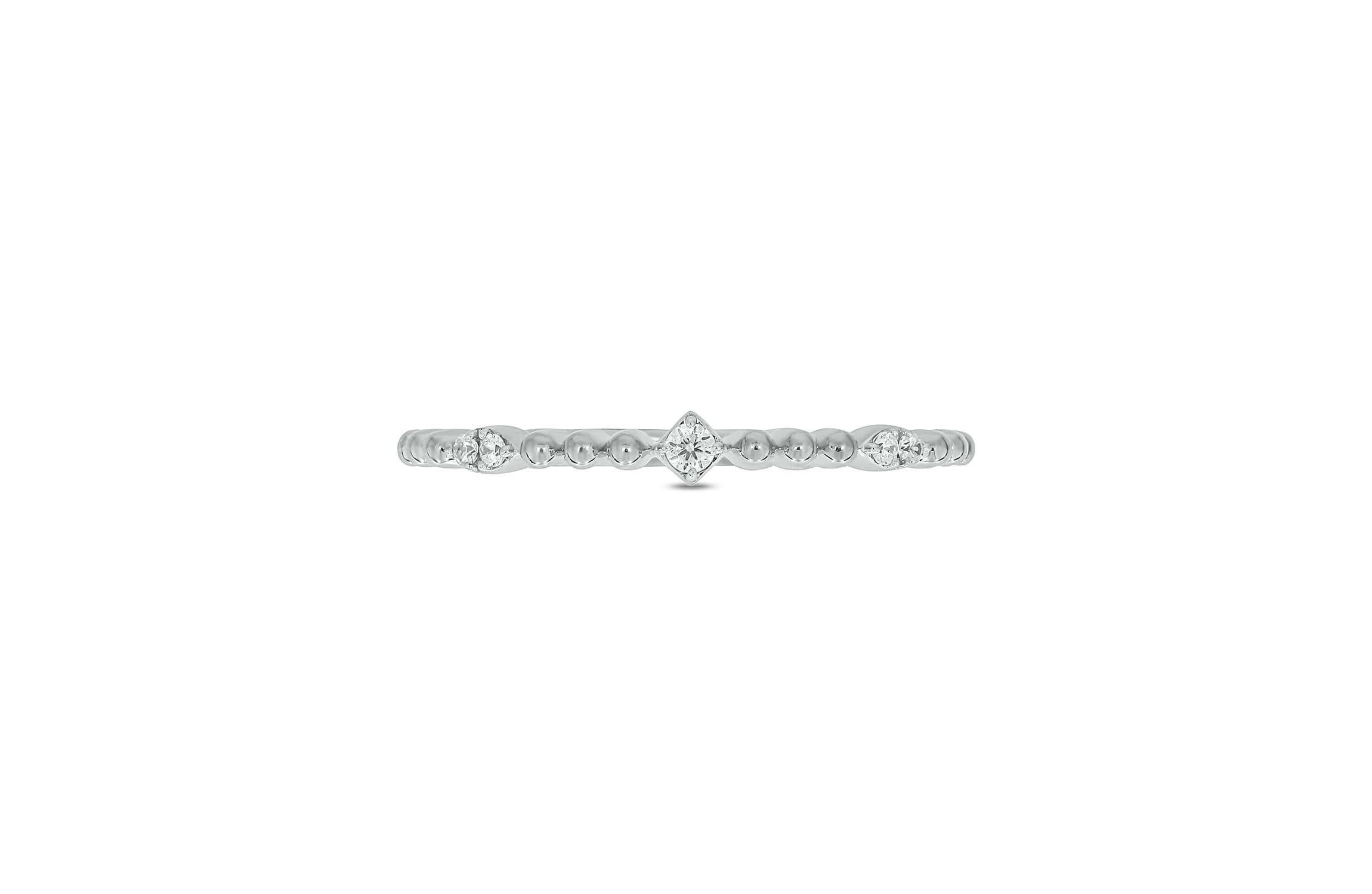Lab Created Diamond Accent  Lab-Grown Diamond Anniversary Ring in Sterling Silver