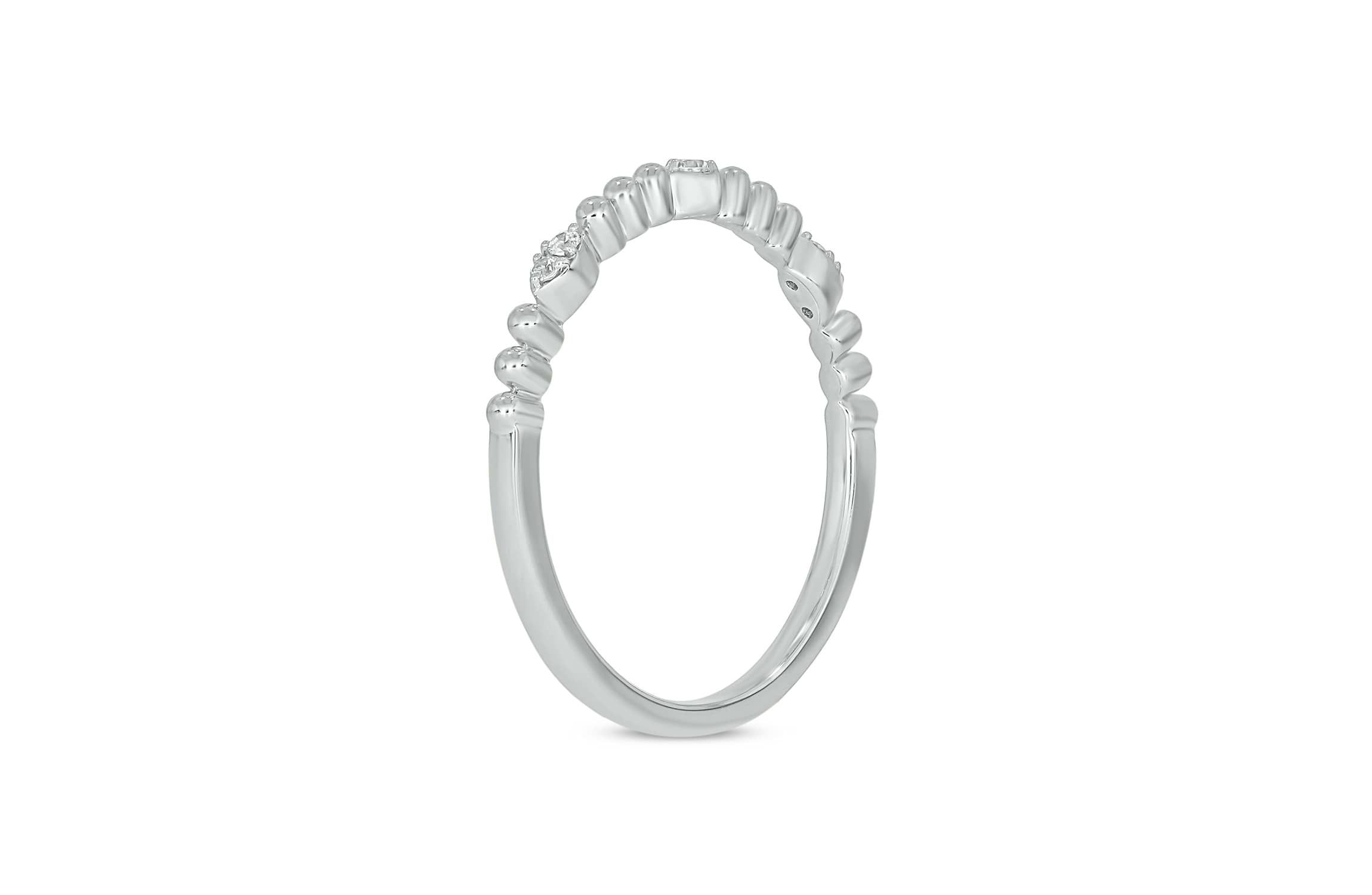 Lab Created Diamond Accent  Lab-Grown Diamond Anniversary Ring in Sterling Silver