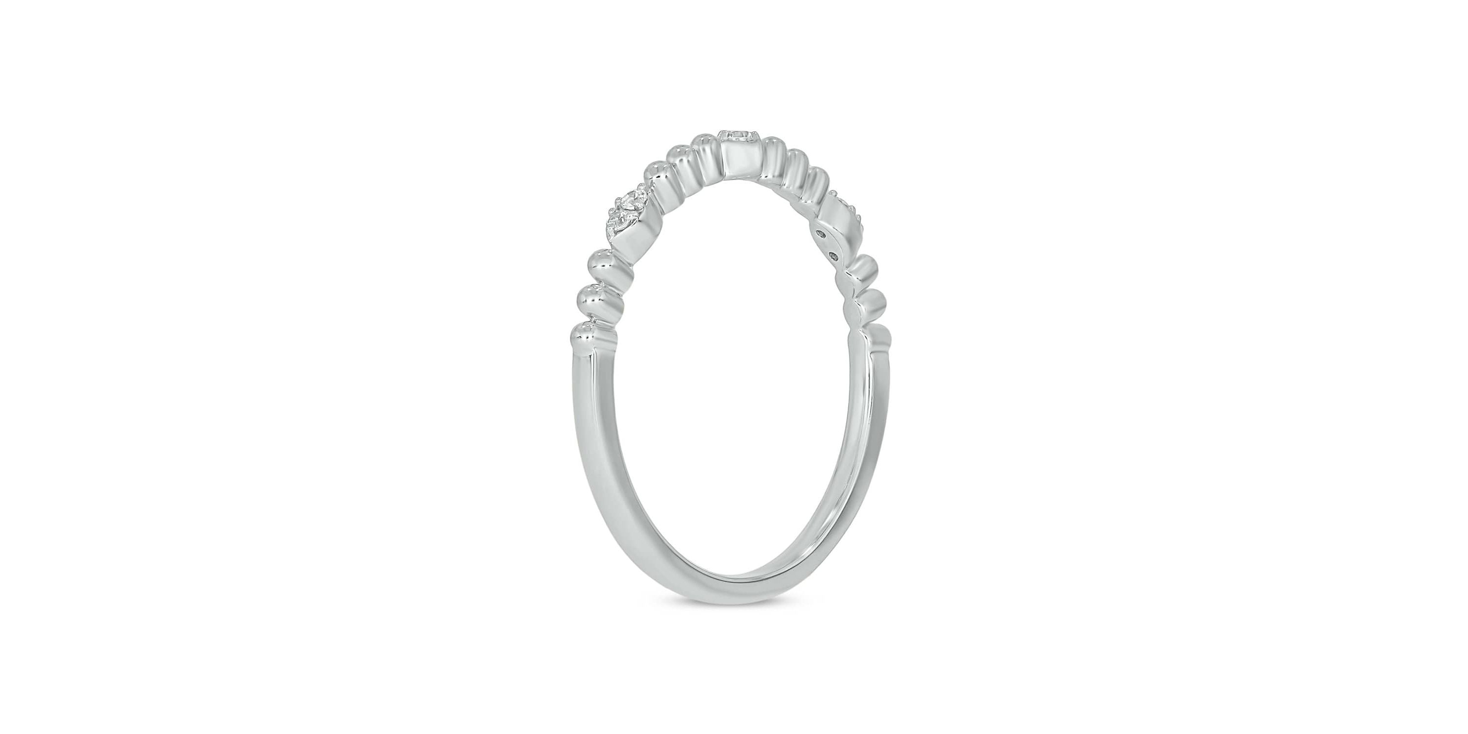 Lab Created Diamond Accent  Lab-Grown Diamond Anniversary Ring in Sterling Silver