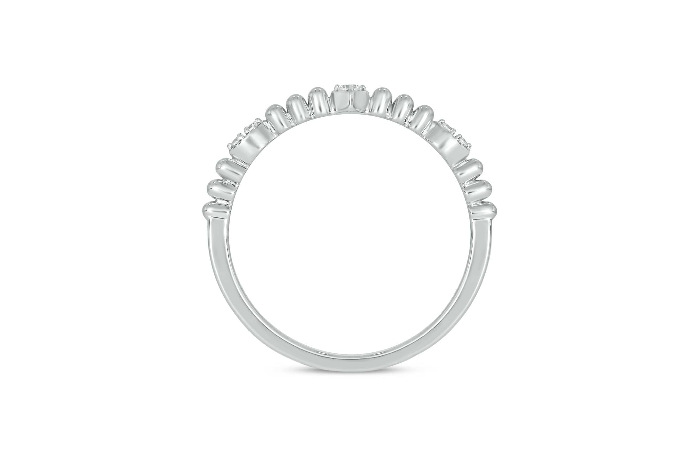 Lab Created Diamond Accent  Lab-Grown Diamond Anniversary Ring in Sterling Silver