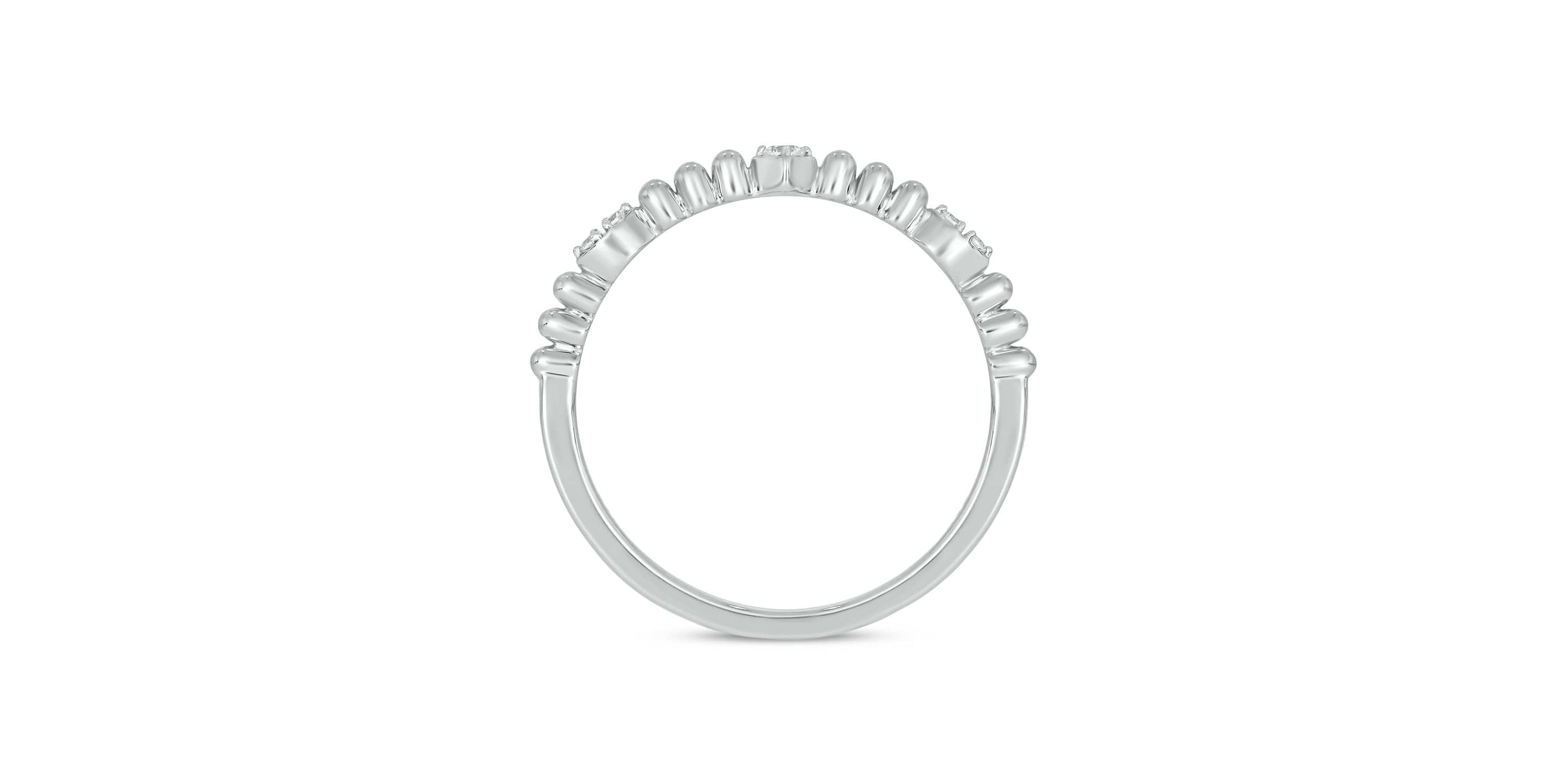 Lab Created Diamond Accent  Lab-Grown Diamond Anniversary Ring in Sterling Silver