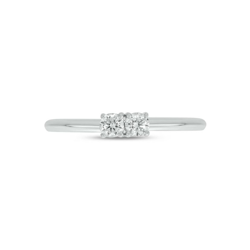 Lab Created 1/5 Carat Round Sparkling Promise Ring in Sterling Silver