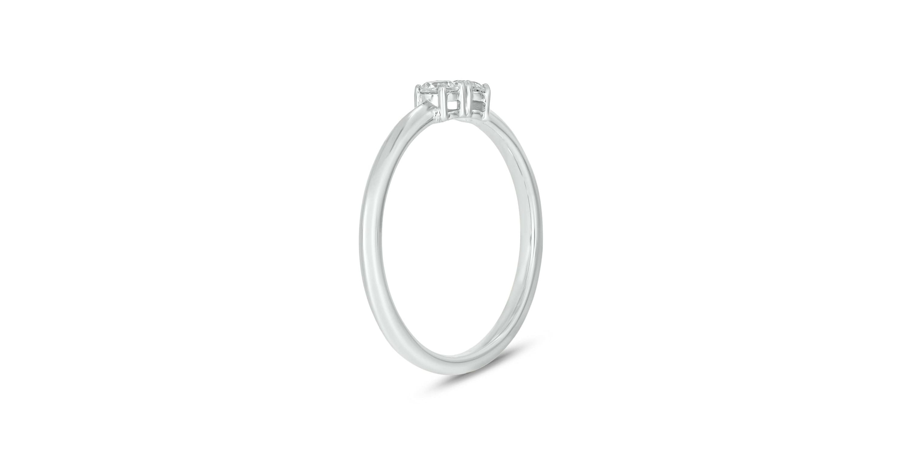 Lab Created 1/5 Carat Round Sparkling Promise Ring in Sterling Silver