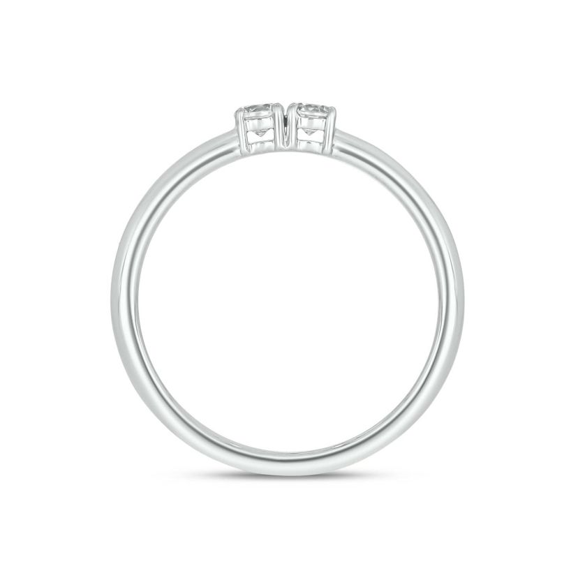 Lab Created 1/5 Carat Round Sparkling Promise Ring in Sterling Silver