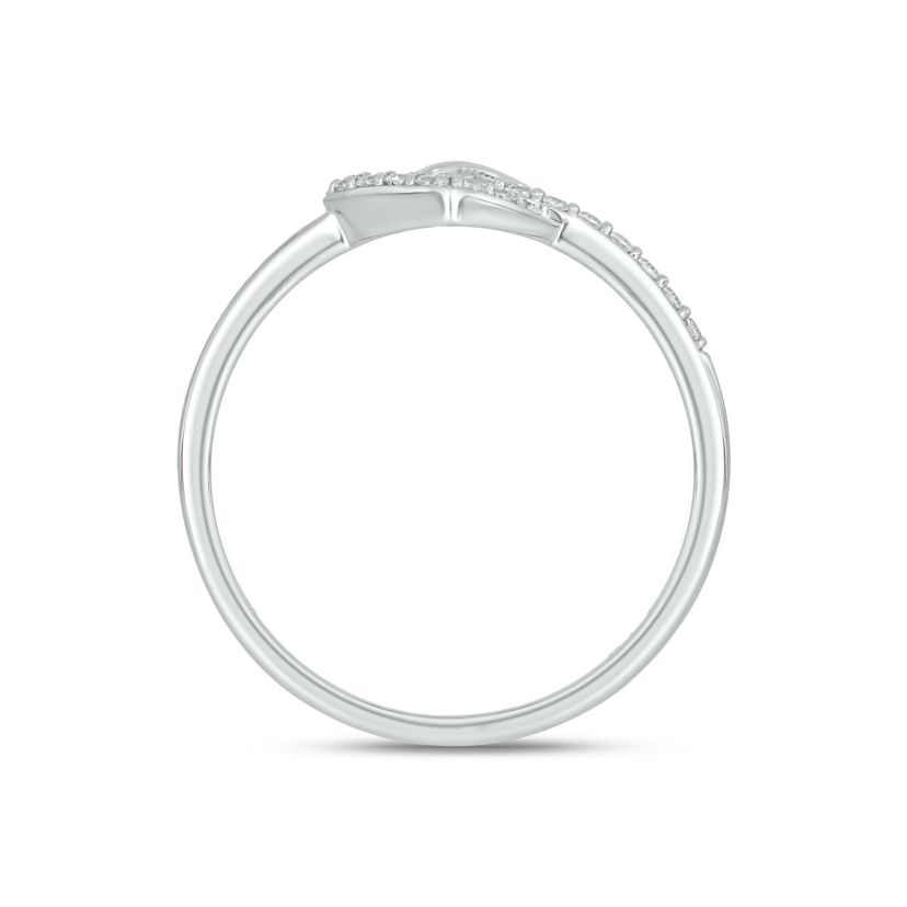 Lab Created 1/6 Carat Heart-Shaped Romantic Fashion Ring in Sterling Silver