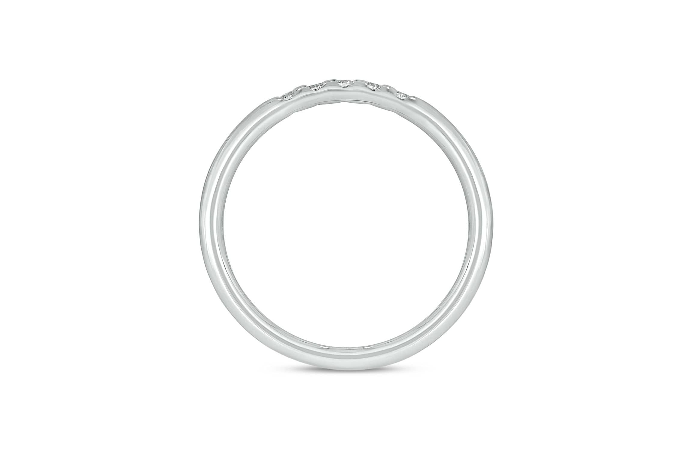Lab Created 1/10 Carat Lab-Grown Diamond Timeless Anniversary Ring in Sterling Silver