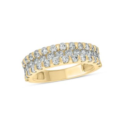 Belk & Co Lab Created 1 1/2 Carat Lab-Grown Diamond Sparkle Fashion Ring in 10K Yellow Gold, 6.5