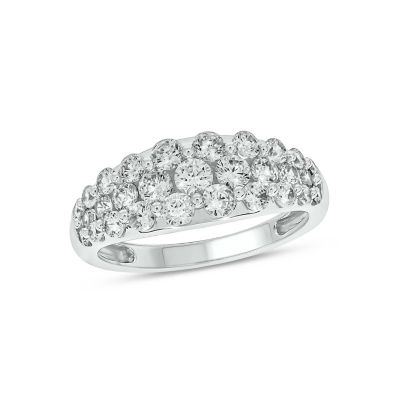 Belk & Co Lab Created 1 1/2 Carat Lab-Grown Diamond Radiance Fashion Ring in 10K Yellow Gold, White, 8.5
