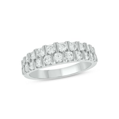 Belk & Co Lab Created 1 Carat Lab-Grown Diamond Brilliance Fashion Ring in 10K Yellow Gold, White, 5.5