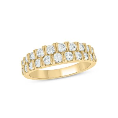 Belk & Co Lab Created 1 Carat Lab-Grown Diamond Brilliance Fashion Ring in 10K Yellow Gold, 6.5