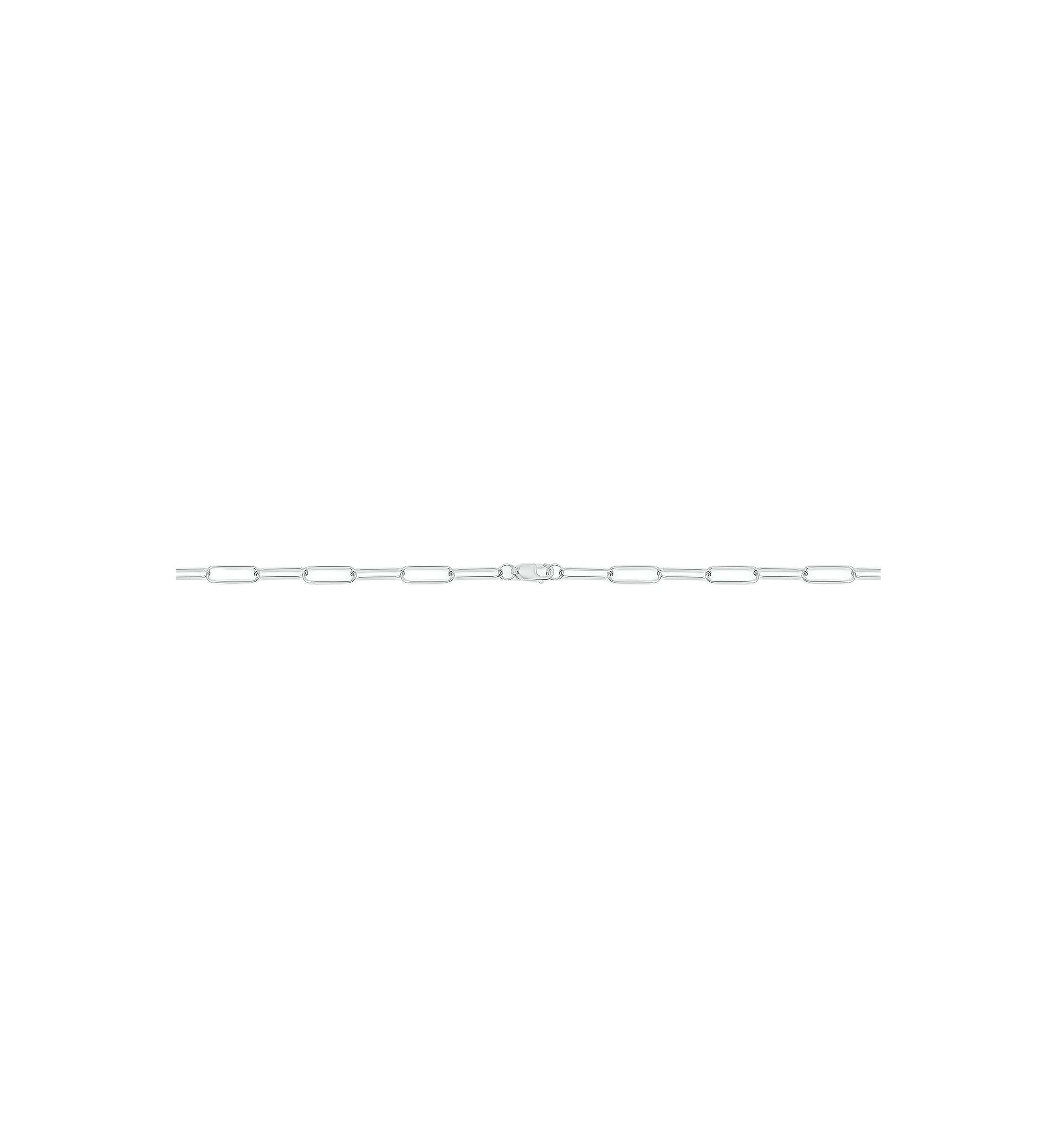 1/4 ct. t.w. Diamond Paperclip Bar Bracelet in Sterling Silver