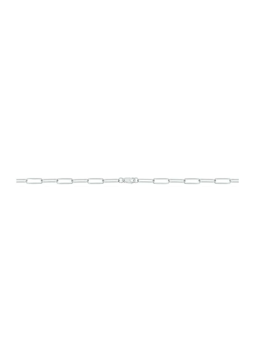 1/4 ct. t.w. Diamond Paperclip Bar Bracelet in Sterling Silver
