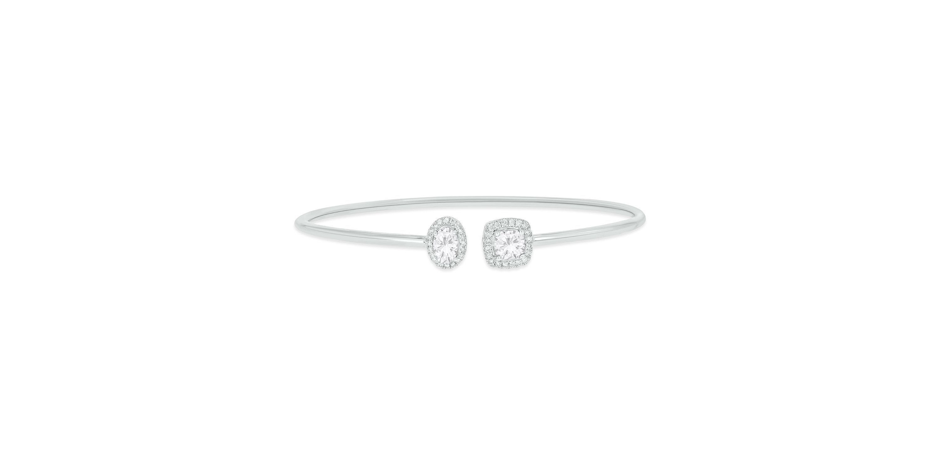 Belk & Co. Lab Created 1/5 ct. t.w. Diamond & White Sapphire Gemstone ...