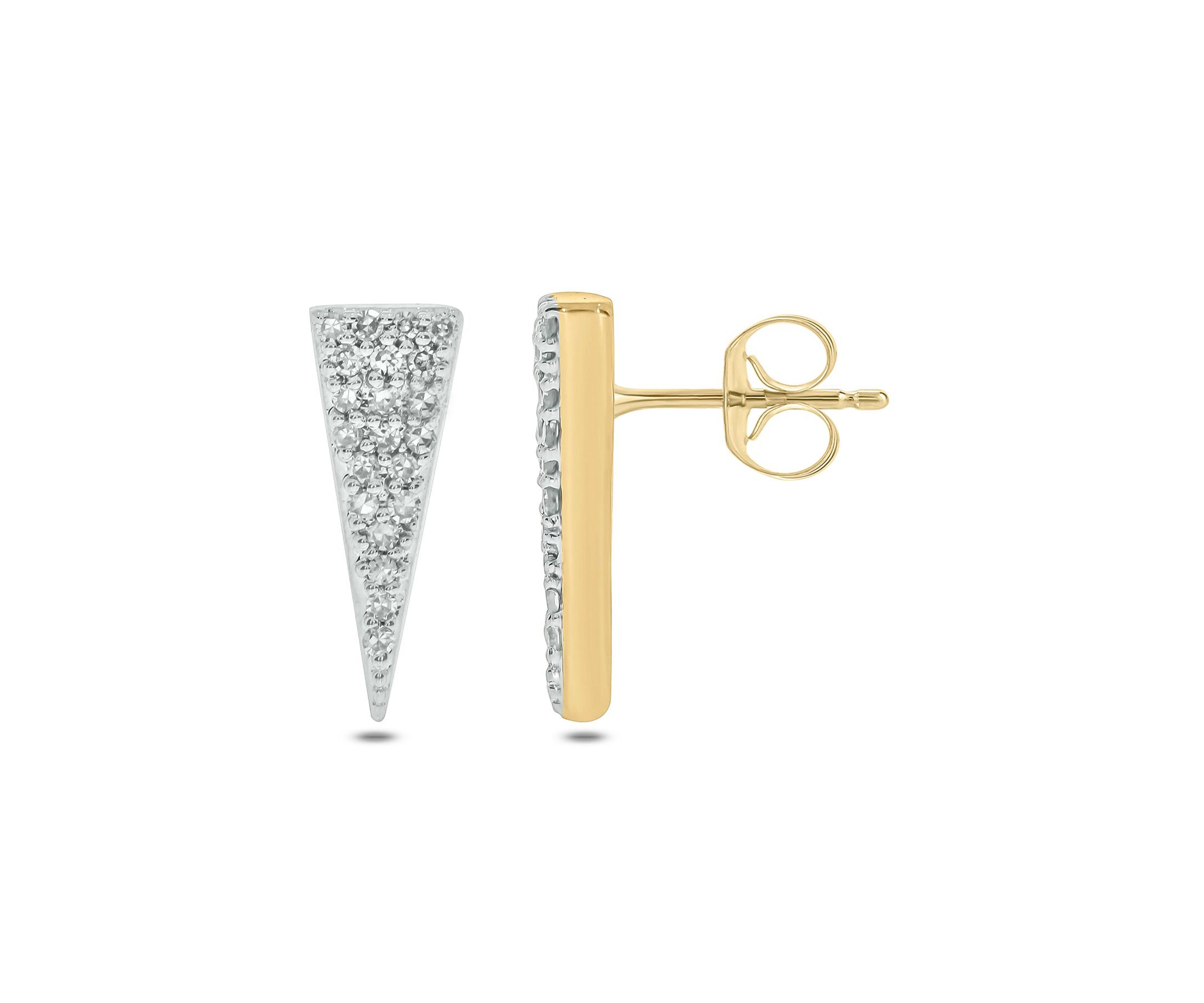 1/10 ct. t.w. Diamond Bar Earring in 14K White Gold