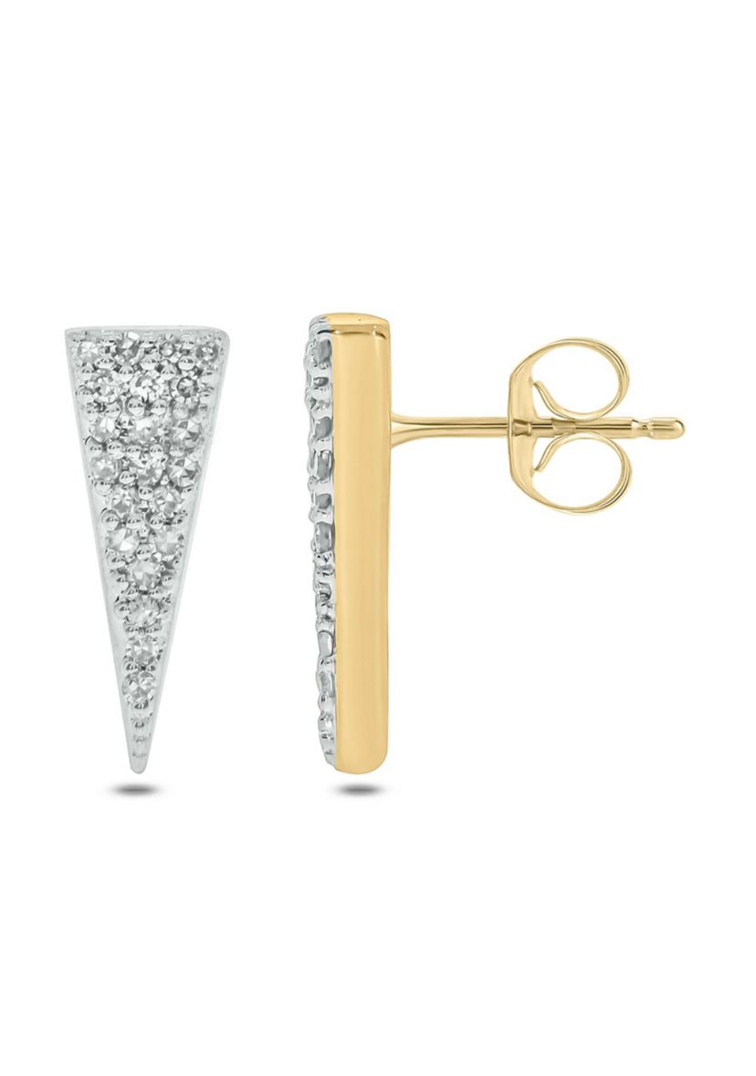 1/10 ct. t.w. Diamond Bar Earring in 14K White Gold