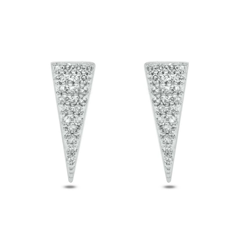 1/10 ct. t.w. Diamond Bar Earring in 14K White Gold