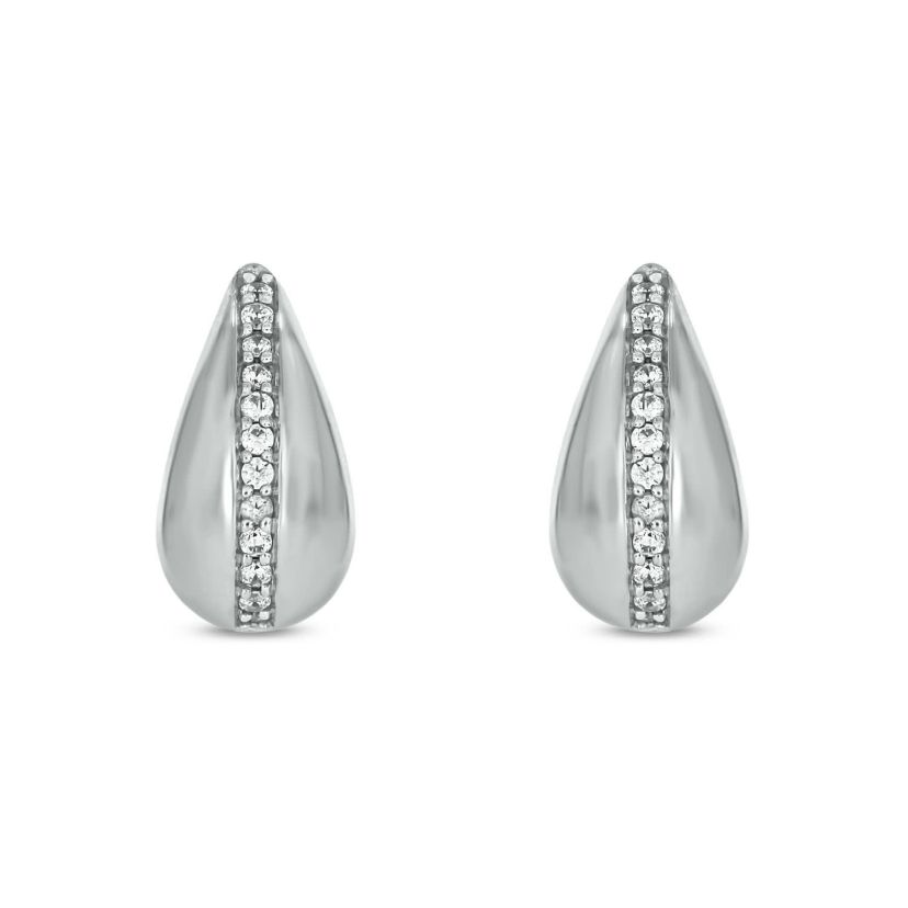 1/6 carat, Flaunt The Drop Earring in 14K White Gold