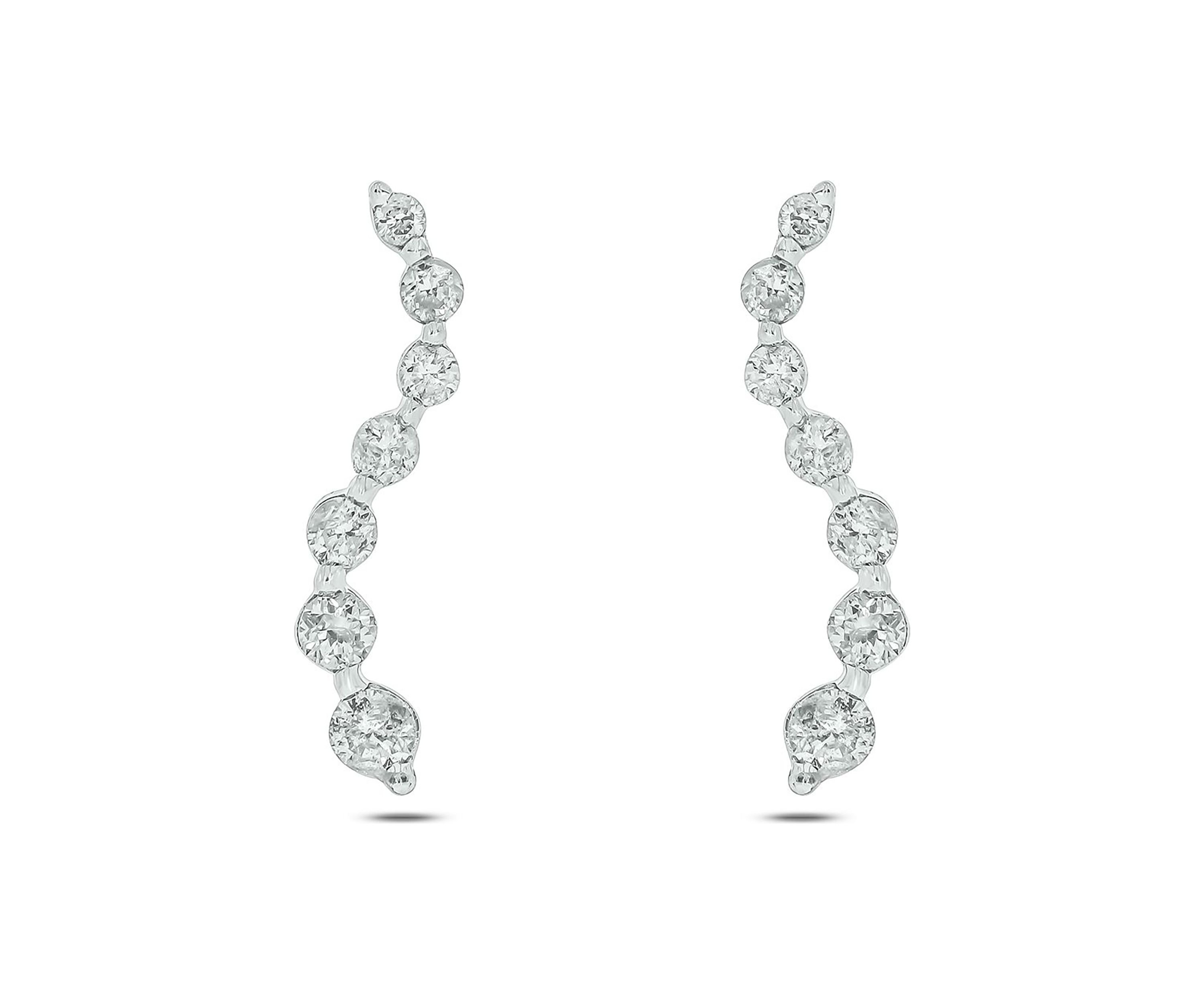 1/4 ct. t.w. Diamond Fashion Earring In 14K White Gold