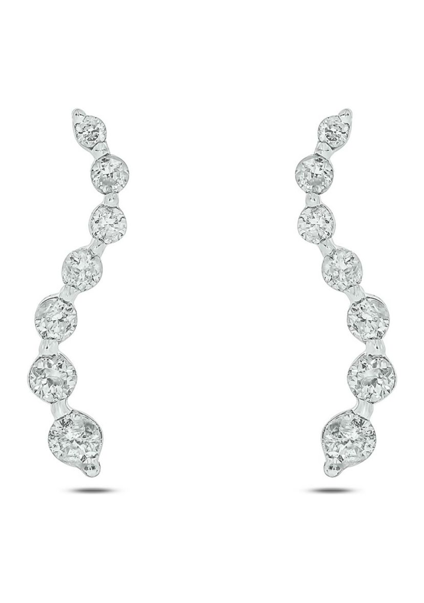 1/4 ct. t.w. Diamond Fashion Earring In 14K White Gold