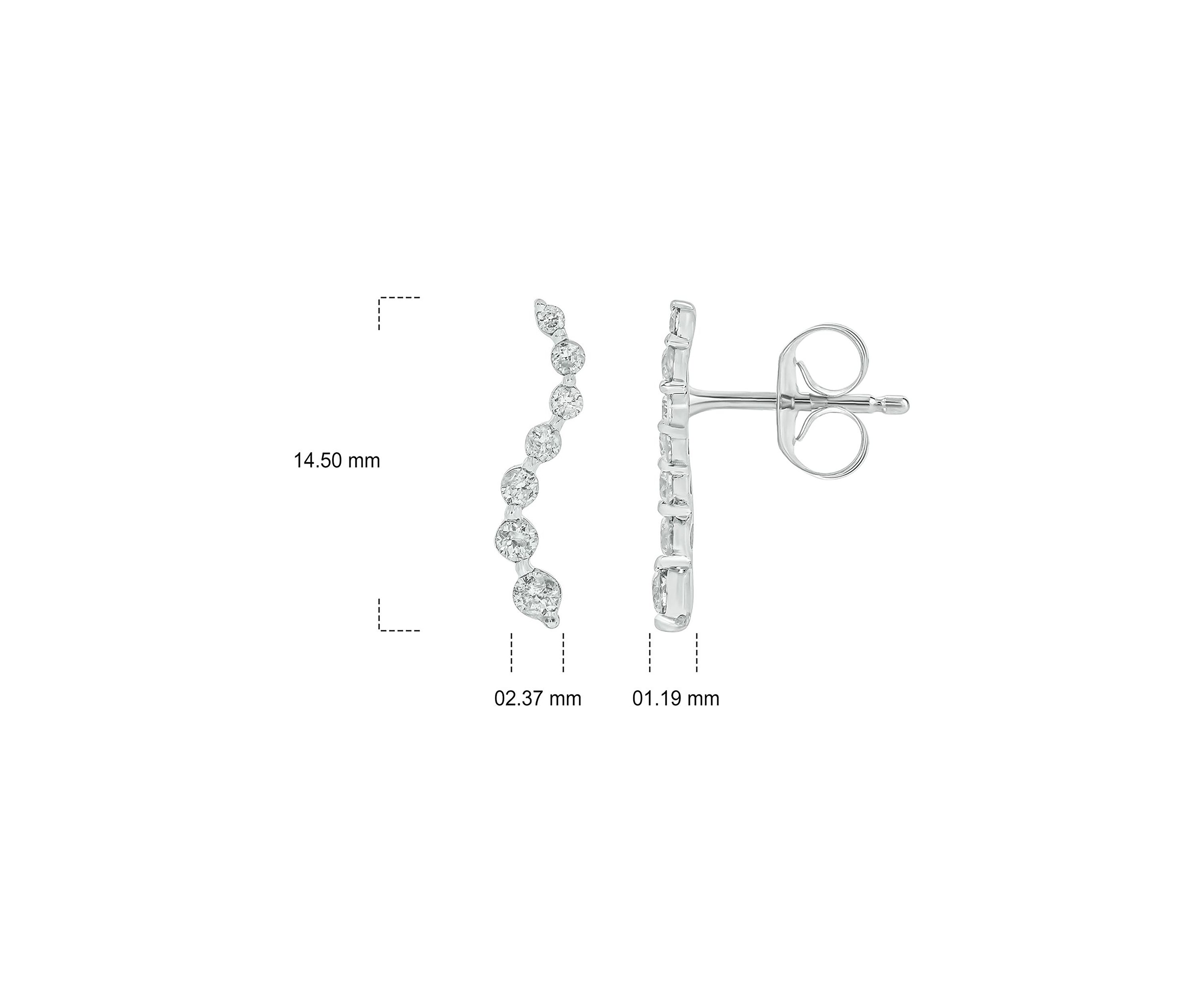 1/4 ct. t.w. Diamond Fashion Earring In 14K White Gold