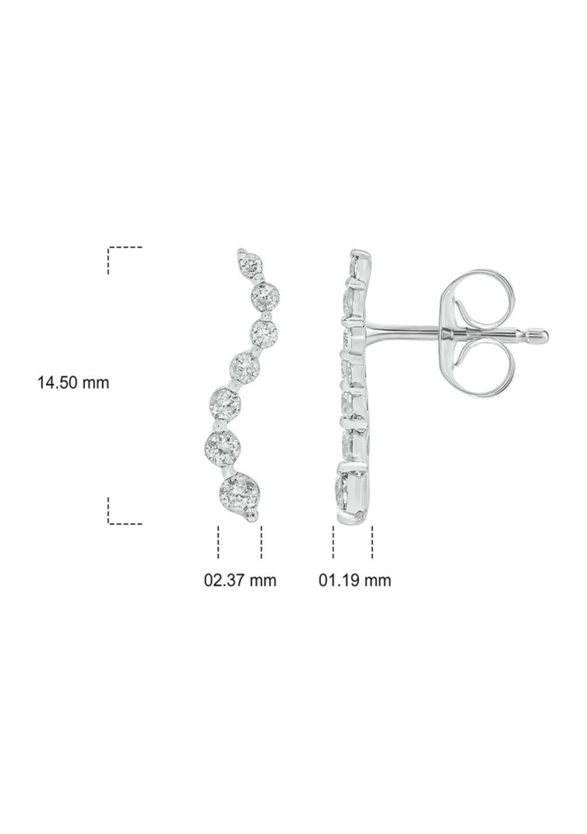 1/4 ct. t.w. Diamond Fashion Earring In 14K White Gold
