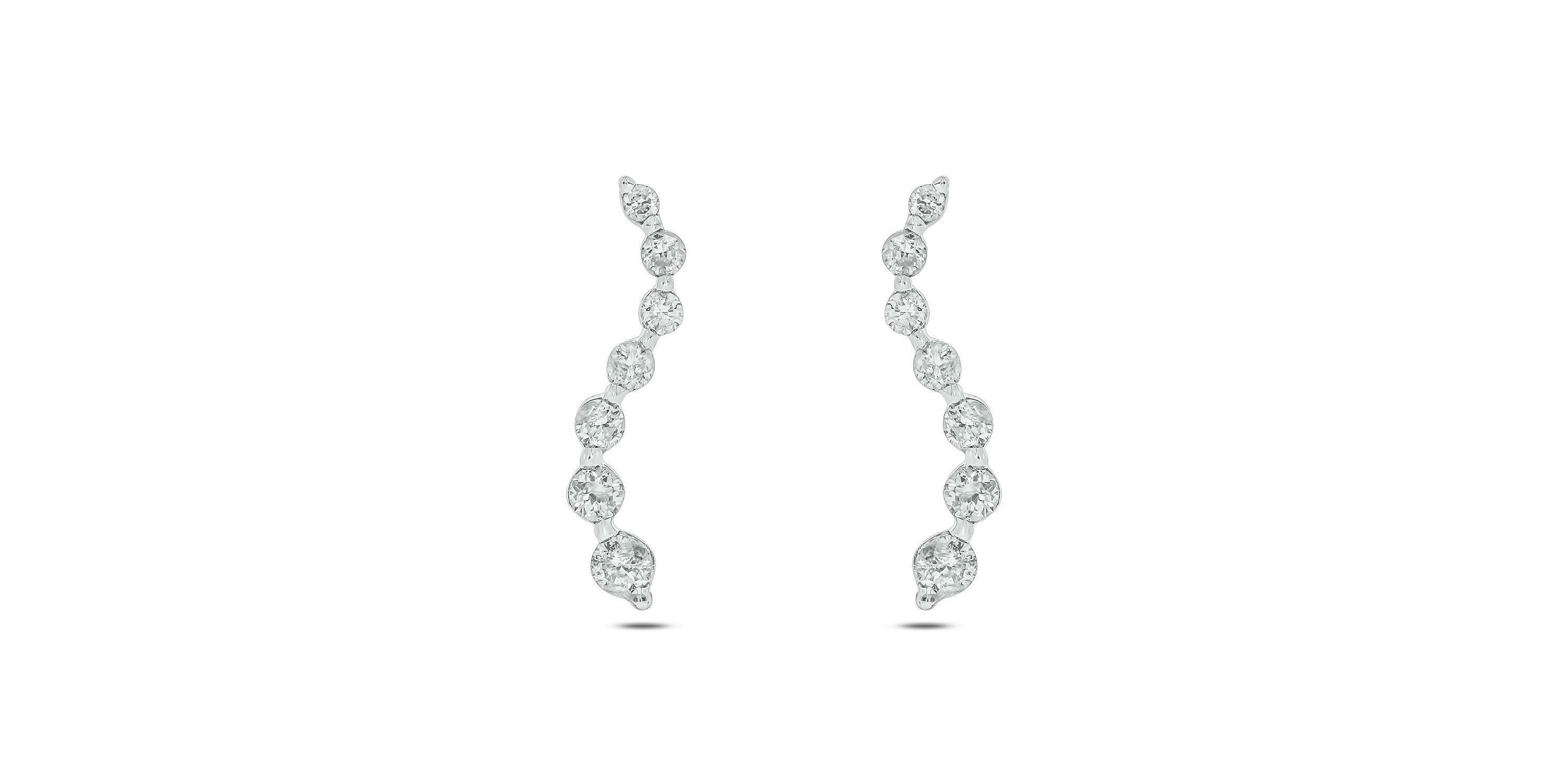 1/4 ct. t.w. Diamond Fashion Earring In 14K White Gold