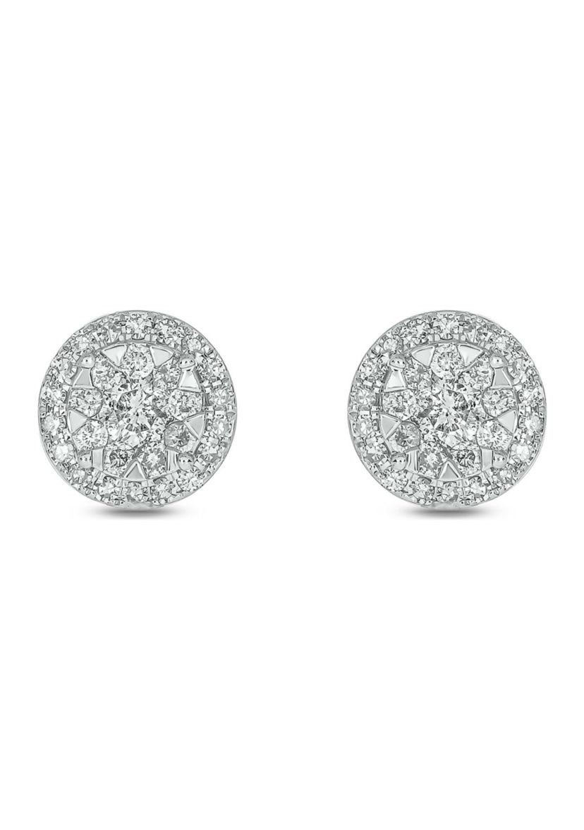 1/4 ct. t.w. Diamond Stud Earring In 14K White Gold