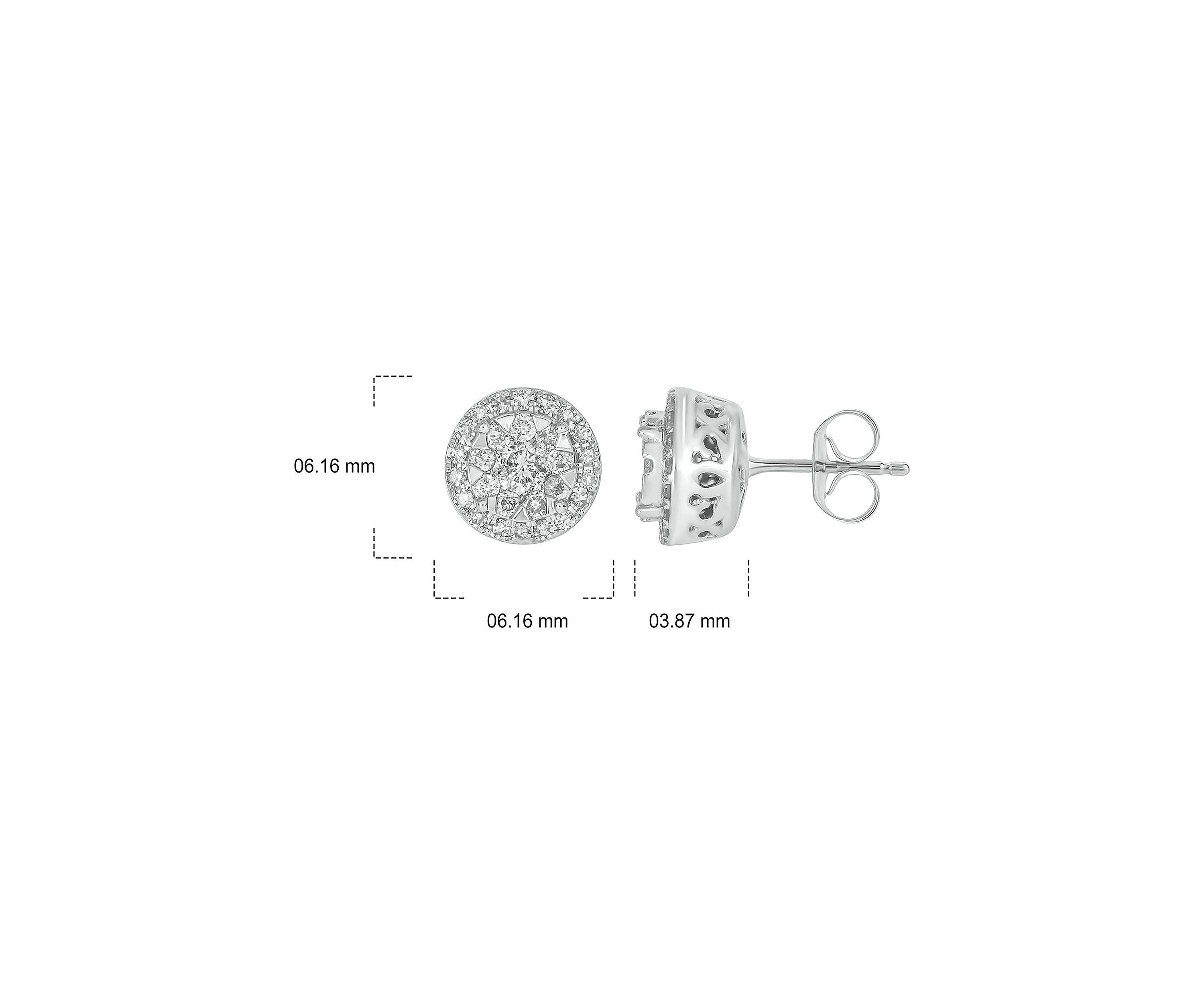 1/4 ct. t.w. Diamond Stud Earring In 14K White Gold