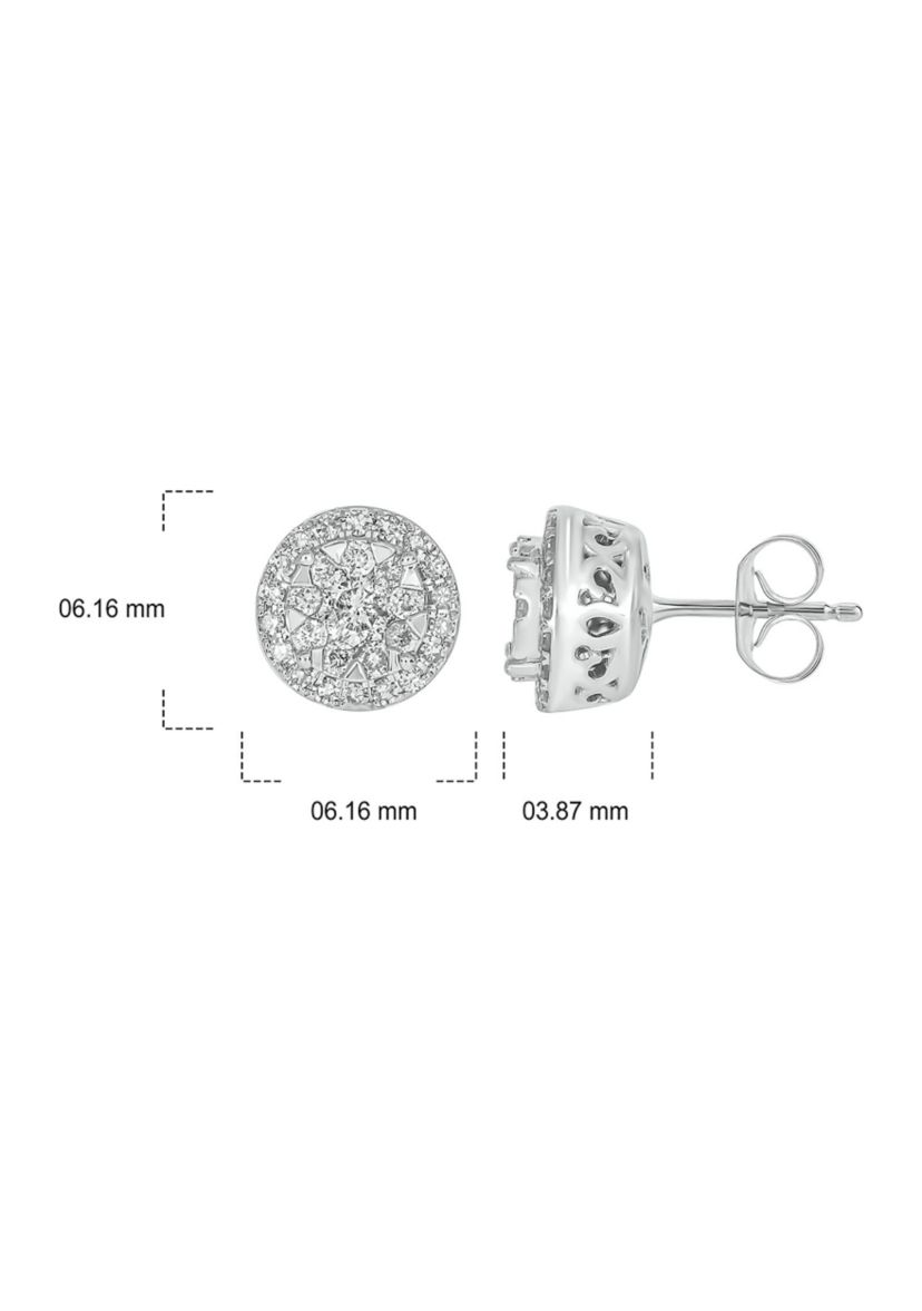 1/4 ct. t.w. Diamond Stud Earring In 14K White Gold