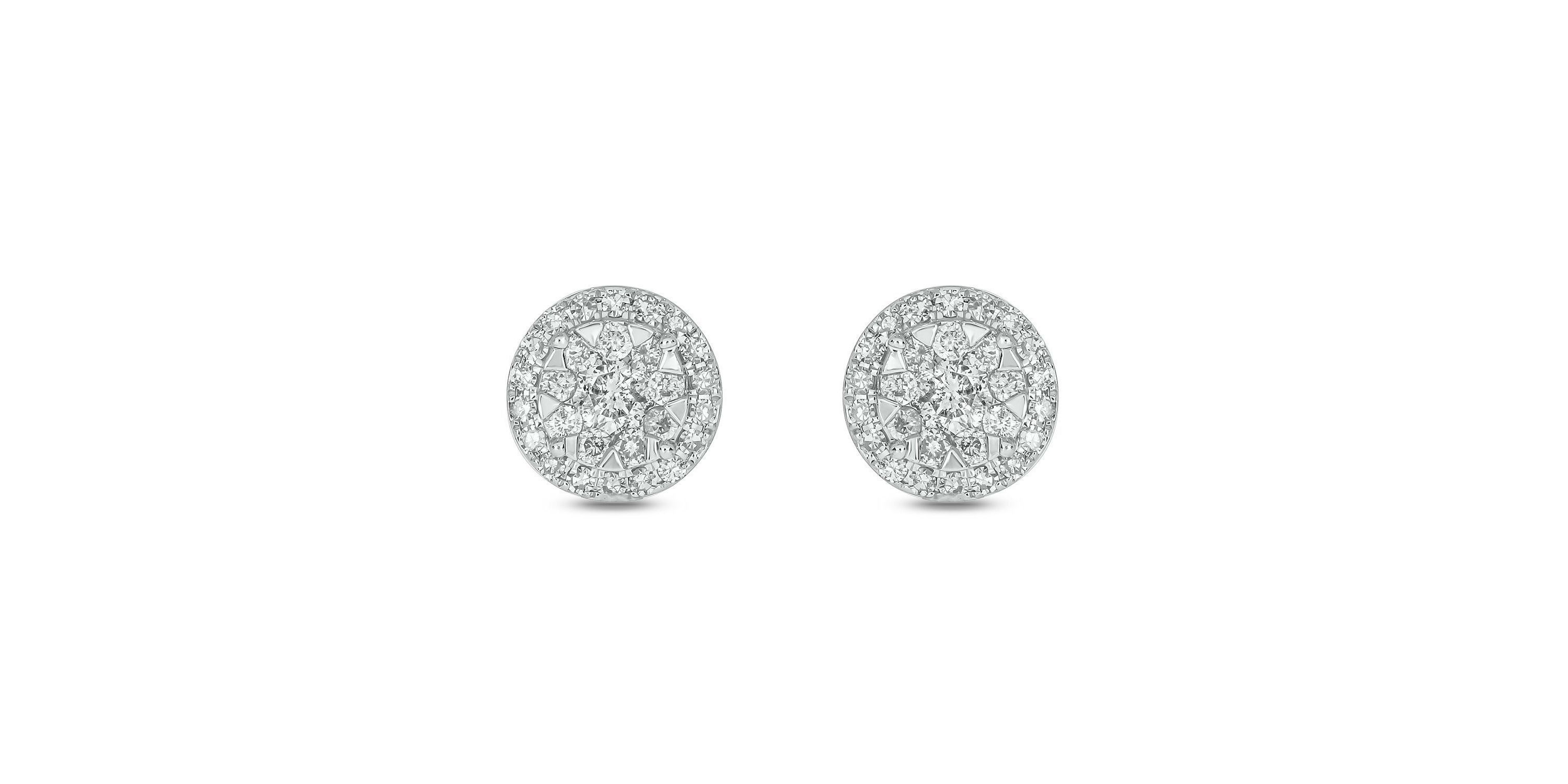 1/4 ct. t.w. Diamond Stud Earring In 14K White Gold