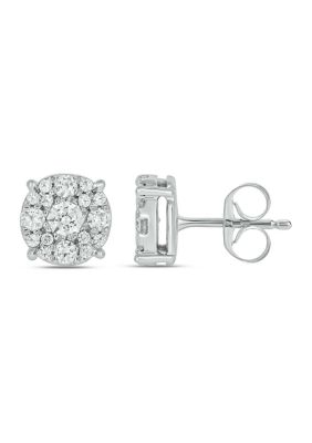 Belk & Co 1/4 ct. t.w. Diamond Stud Earring In 10K White Gold -  5400466EFE5196410W