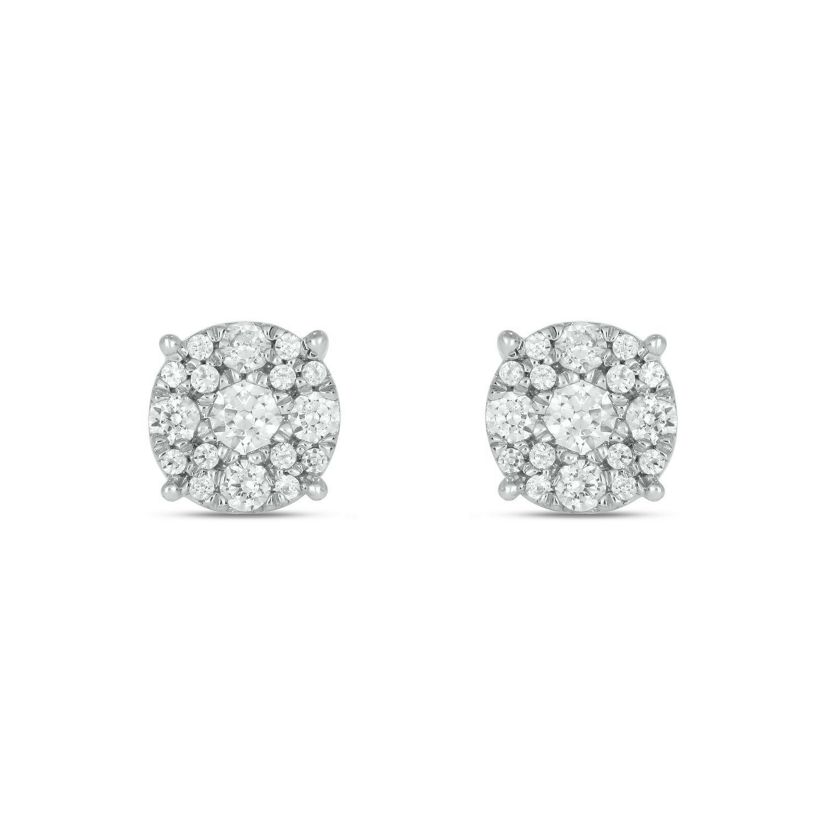 1/3 ct. t.w. Diamond Stud Earring In 10K White Gold